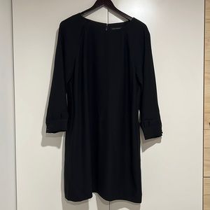 Banana Republic Black dress with ruffle sleeves